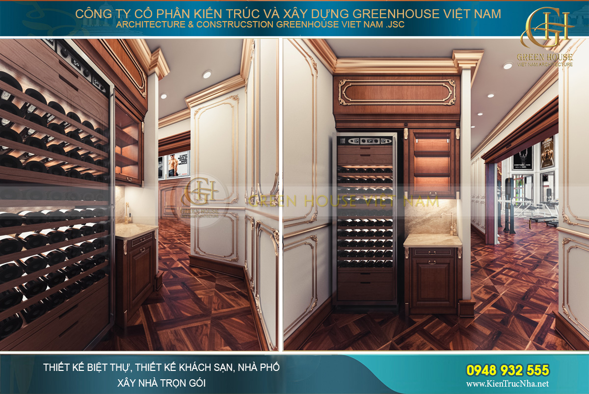 thiết kế nội thất lâu đài cổ điển