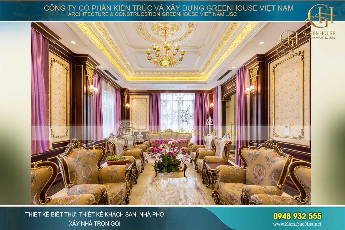 thiết kế biệt thự cổ điển bắc giang