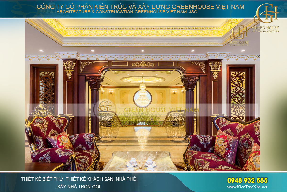 thiết kế biệt thự cổ điển bắc giang