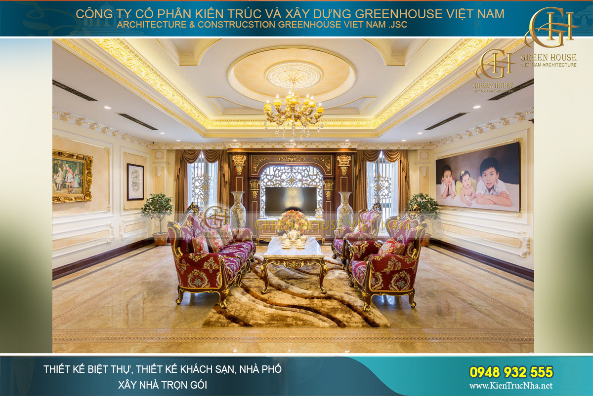 thiết kế biệt thự cổ điển bắc giang