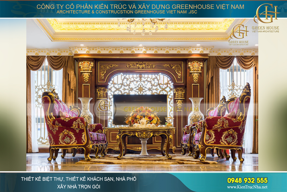 thiết kế biệt thự cổ điển bắc giang