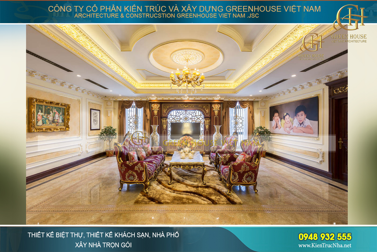 thiết kế biệt thự cổ điển bắc giang