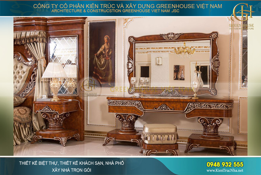 Bàn trang điểm thể hiện đẳng cấp của gia chủ