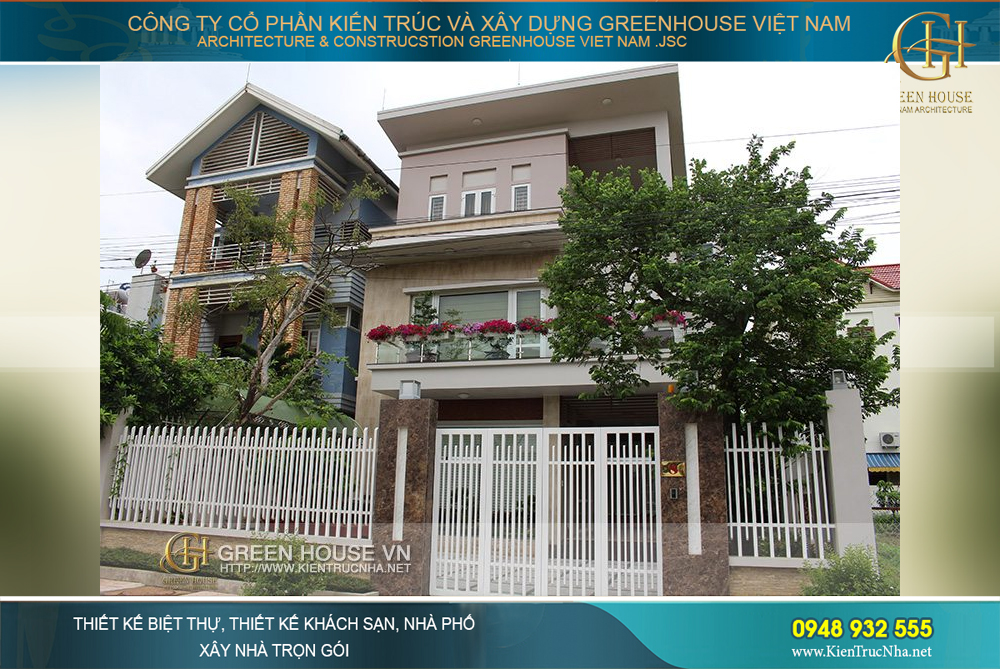 xây biệt thự 3 tầng trọn gói