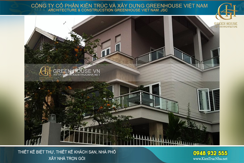 xây biệt thự 3 tầng trọn gói