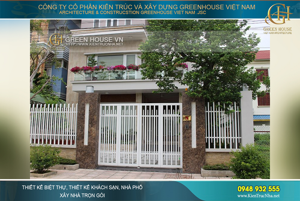 xây biệt thự 3 tầng trọn gói