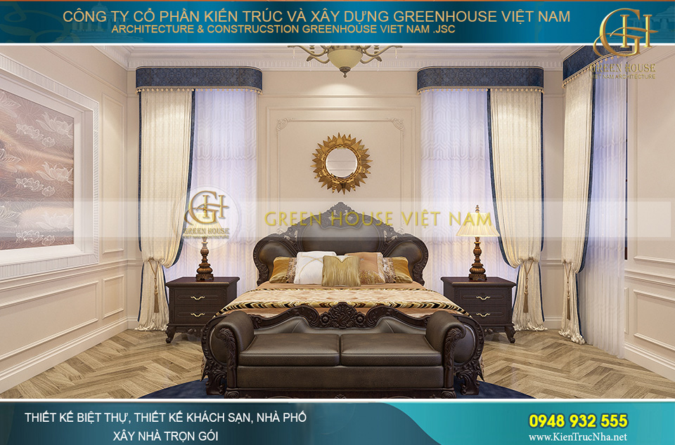 thiết kế nội thất biệt thự tân cổ điển tại Hà Nội