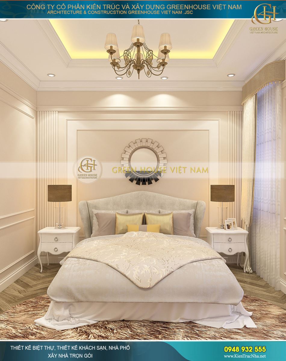 thiết kế nội thất biệt thự tân cổ điển tại Hà Nội
