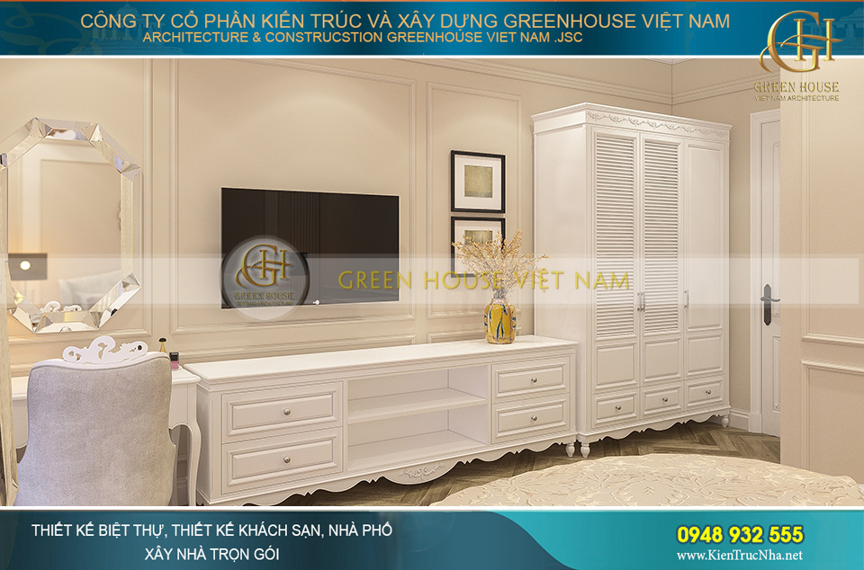 thiết kế nội thất biệt thự tân cổ điển tại Hà Nội