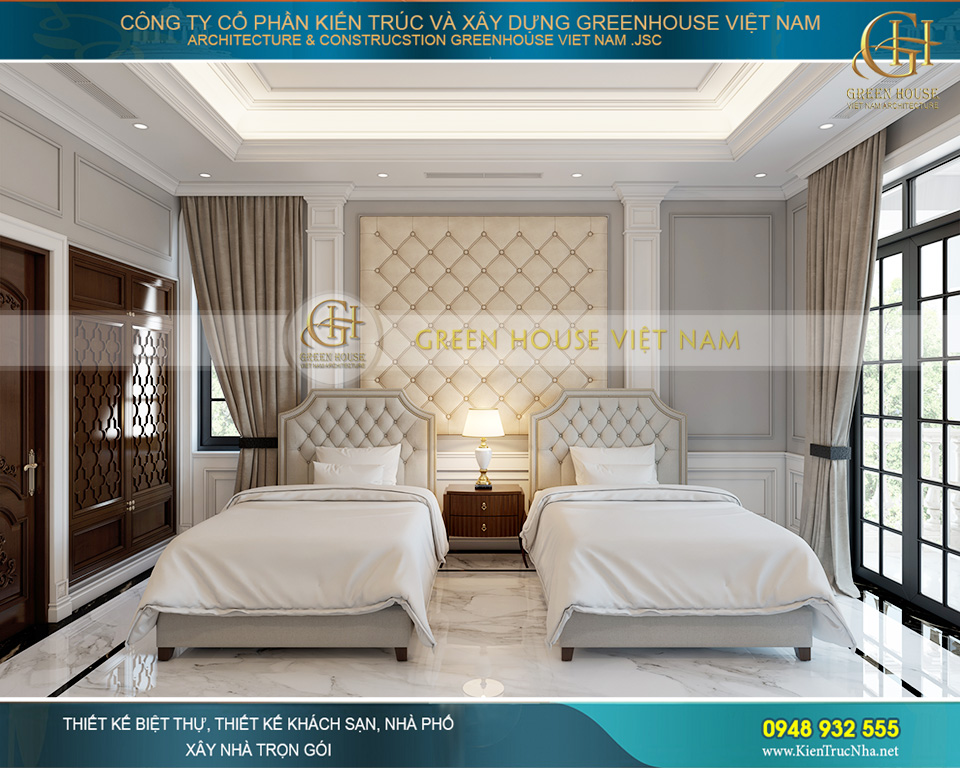 thiết kế nội thất biệt thự tân cổ điển tại Hà Nội