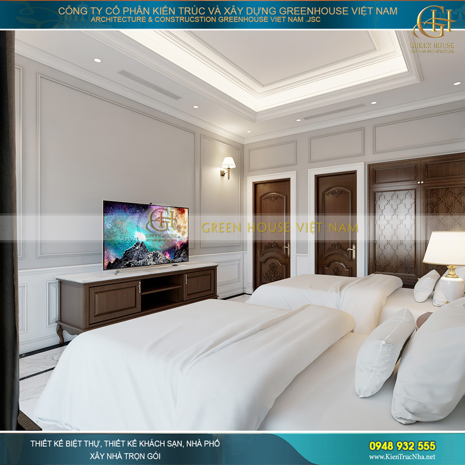 thiết kế nội thất biệt thự tân cổ điển tại Hà Nội