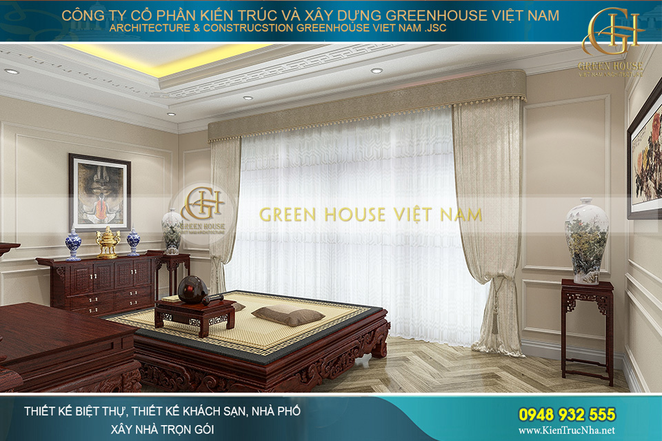 thiết kế nội thất biệt thự tân cổ điển tại Hà Nội