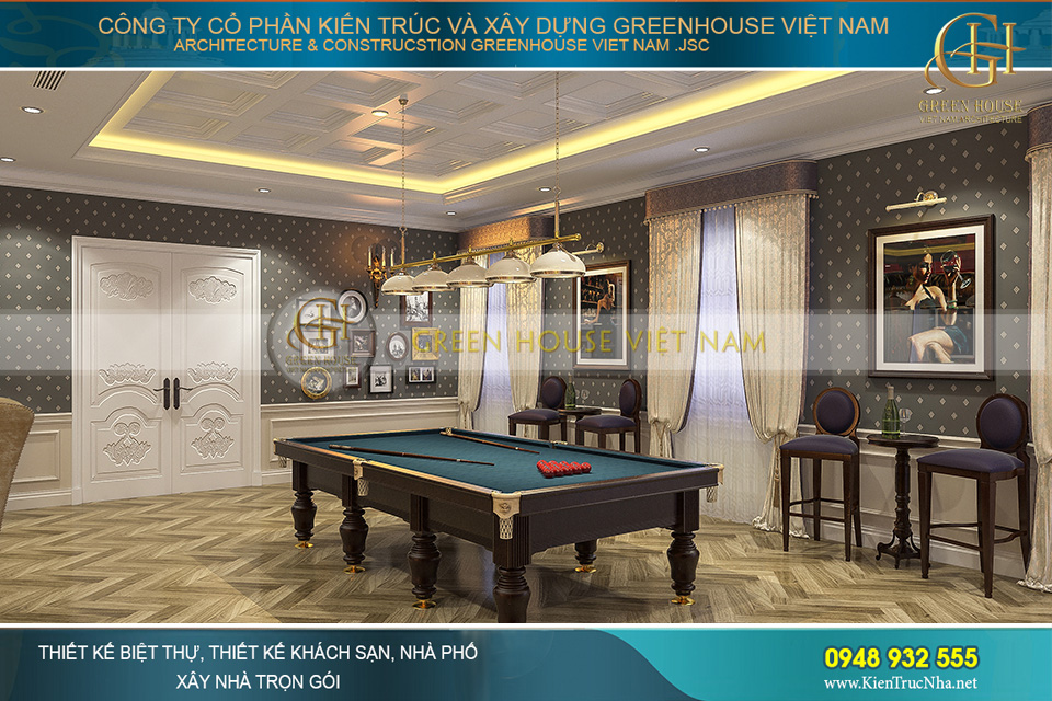 thiết kế nội thất biệt thự tân cổ điển tại Hà Nội