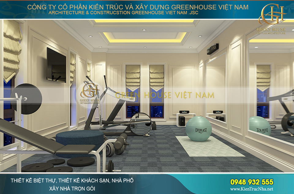 thiết kế nội thất biệt thự tân cổ điển tại Hà Nội