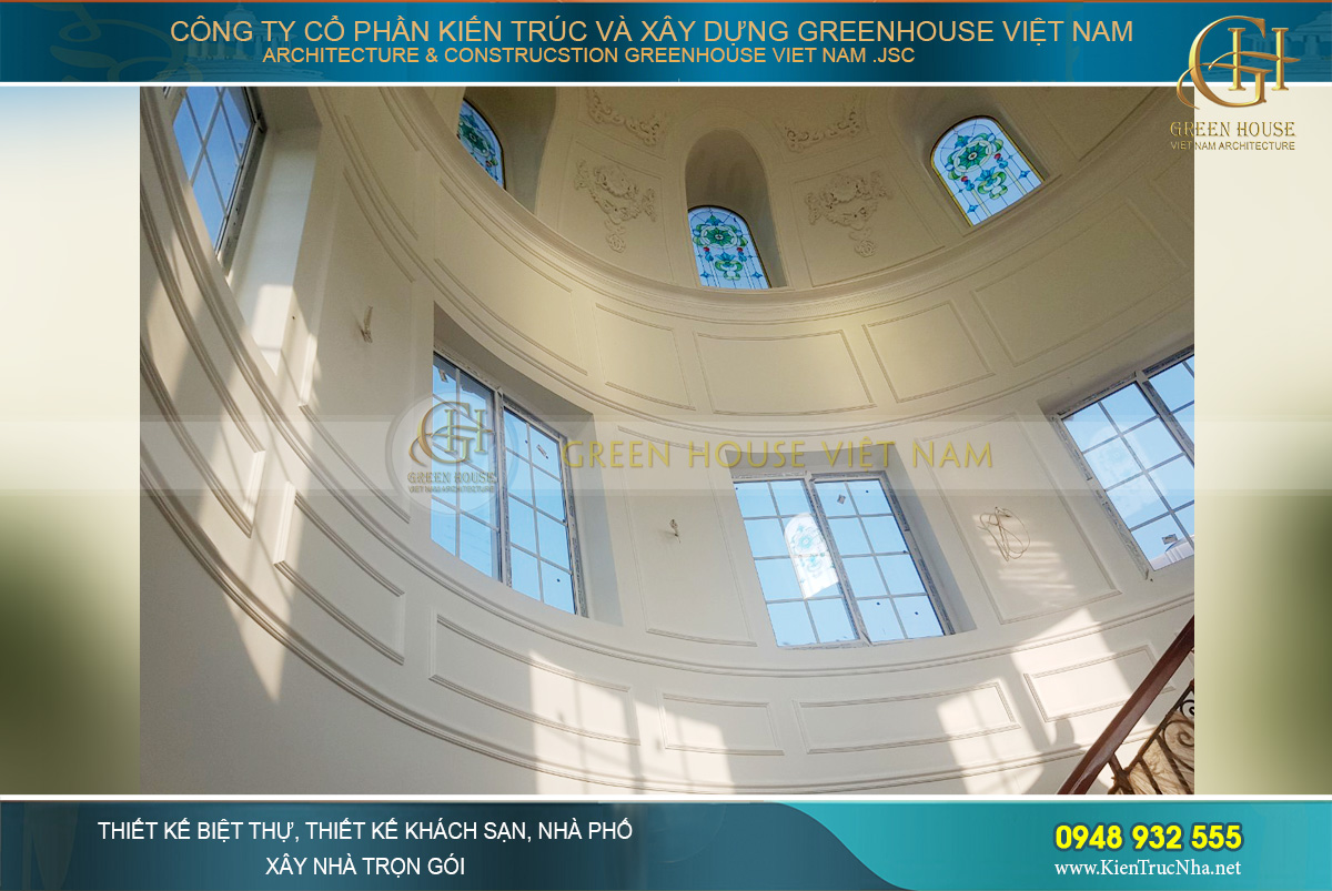 thiết kế biệt thự tân cổ điển 3 tầng tại bắc giang