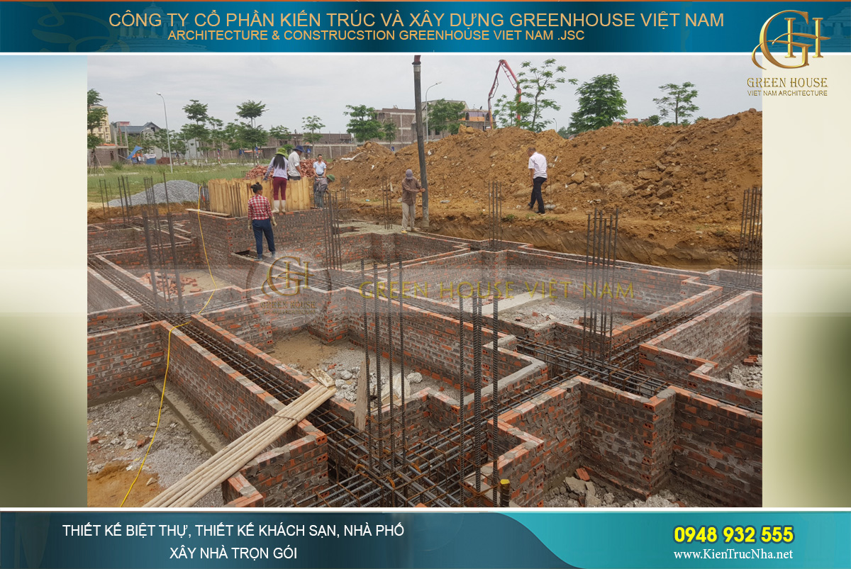 thi công trọn gói biệt thự tân cổ điển 3 tầng