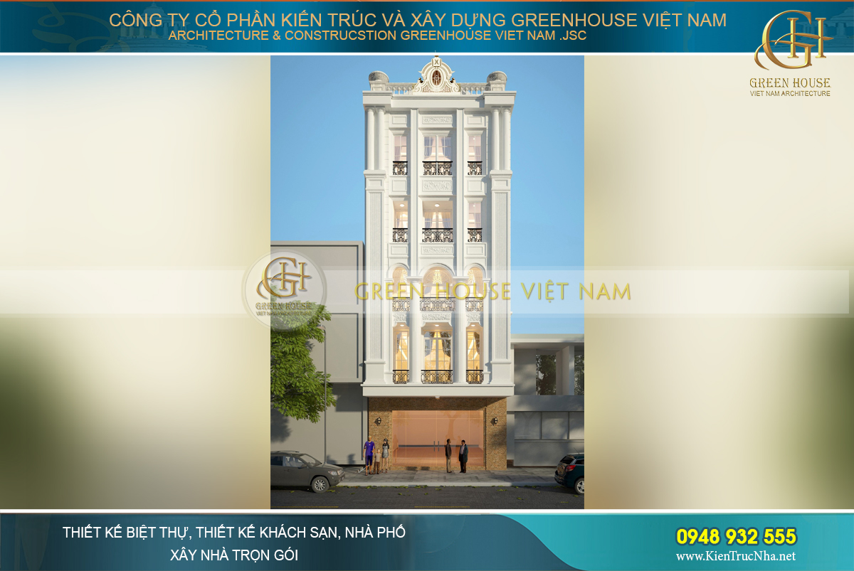 nhà ống 5 tầng kiểu Pháp nhà ống 5 tầng kiểu Pháp