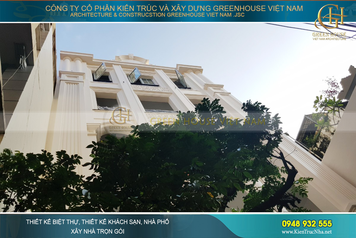thi công trọn gói biệt thự tân cổ điển 3 tầng
