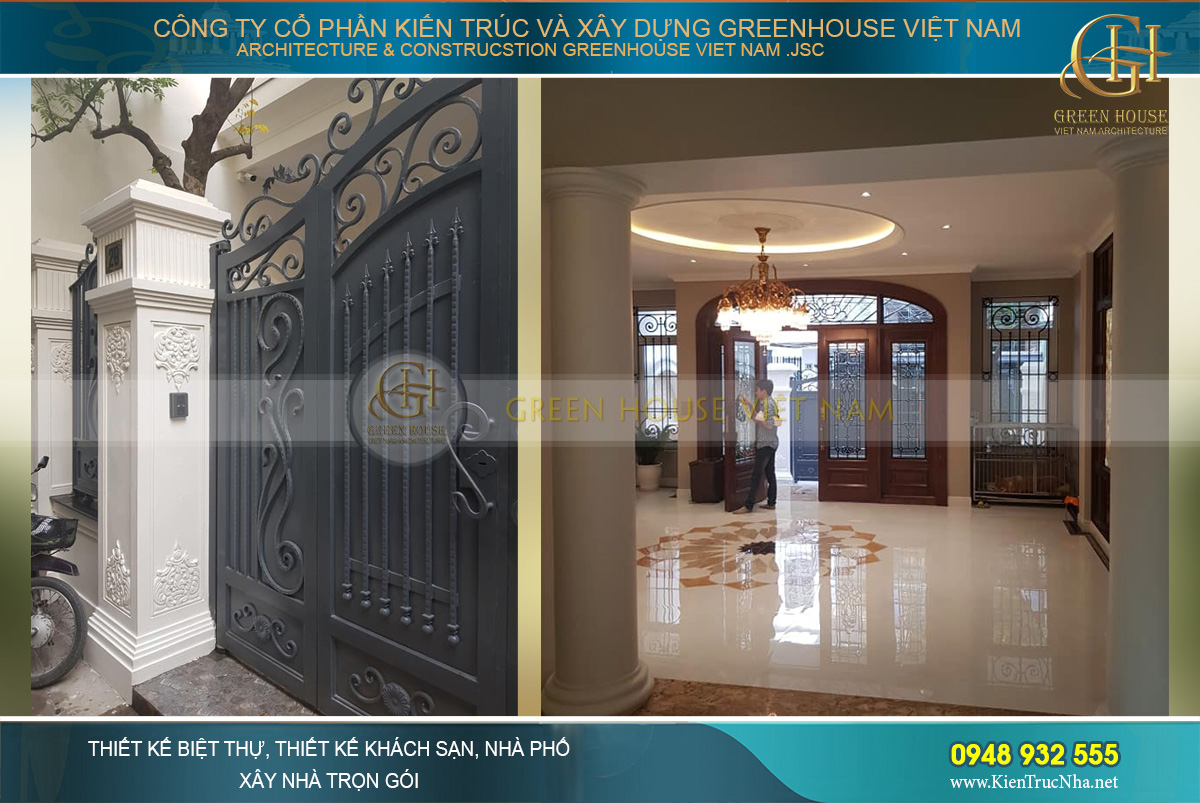 thi công trọn gói biệt thự tại hà nội