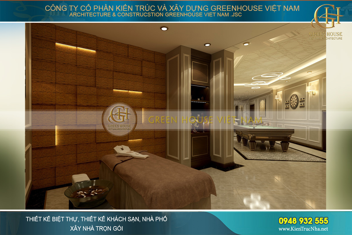 Phòng massage mang đẳng cấp của một spa cao cấp nhất