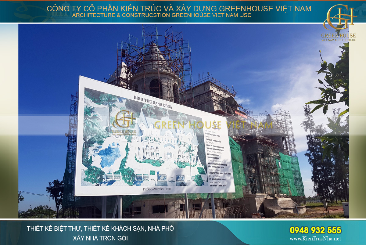 thiết kế biệt thự cổ điển Rạng Đông tại Phan Thiết