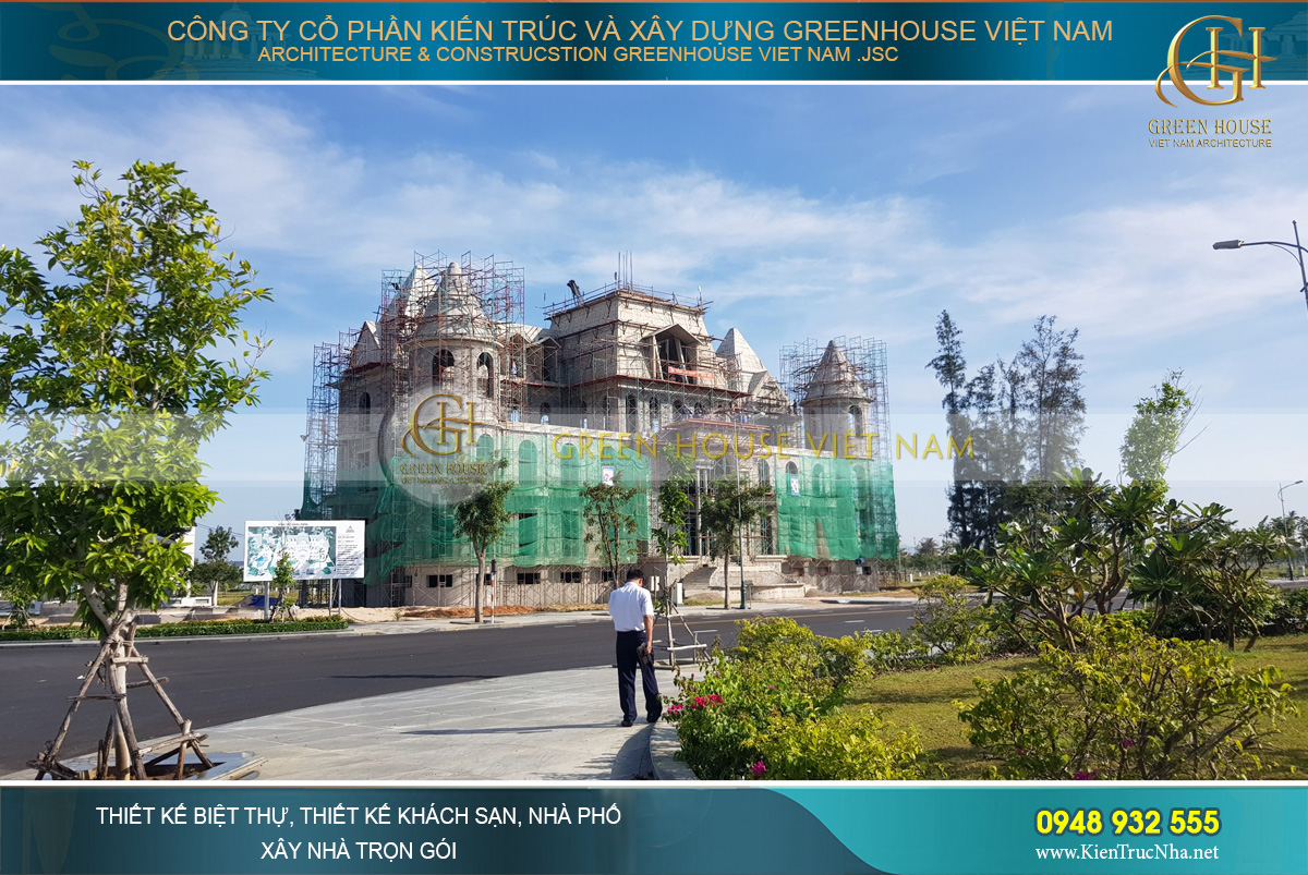 thiết kế biệt thự cổ điển Rạng Đông tại Phan Thiết