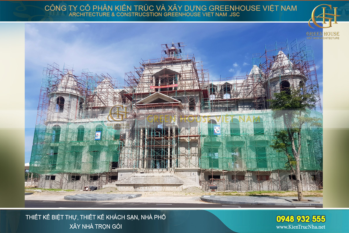 thiết kế biệt thự cổ điển Rạng Đông tại Phan Thiết