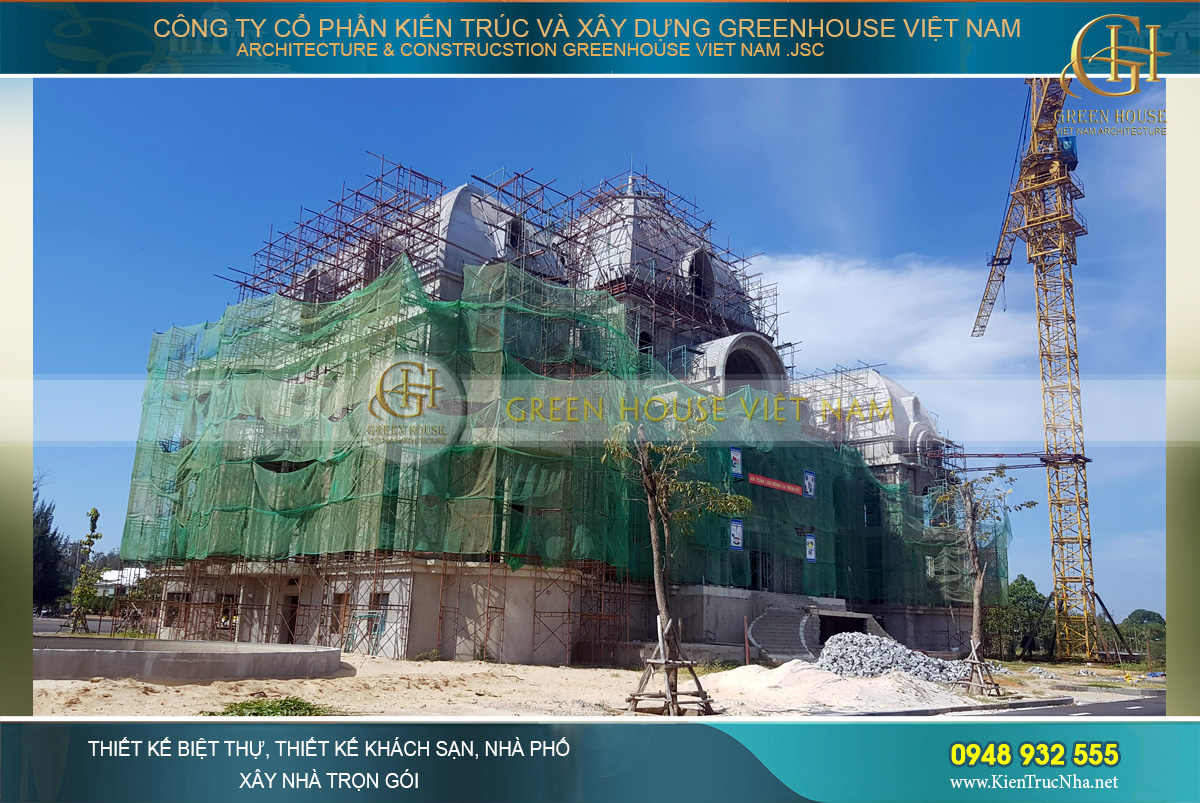 thiết kế biệt thự cổ điển Rạng Đông tại Phan Thiết