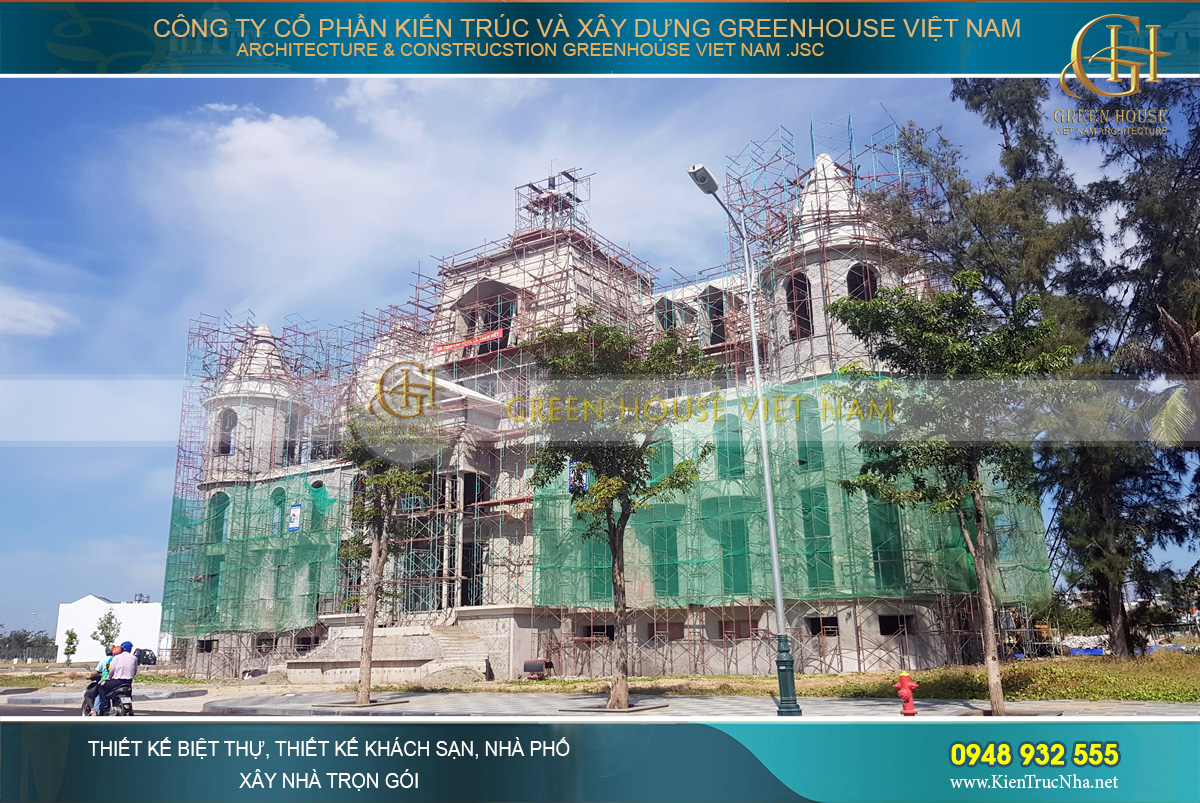 thiết kế biệt thự cổ điển Rạng Đông tại Phan Thiết