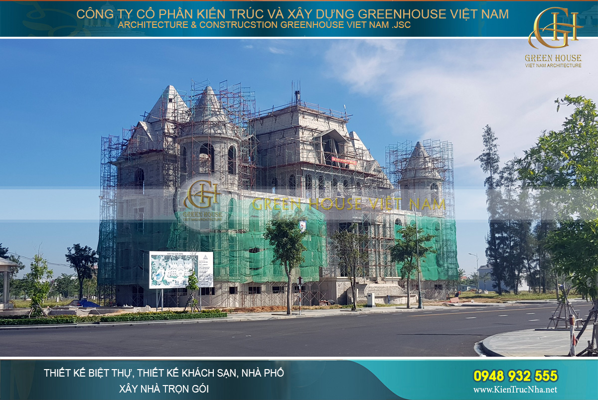 thiết kế biệt thự cổ điển Rạng Đông tại Phan Thiết