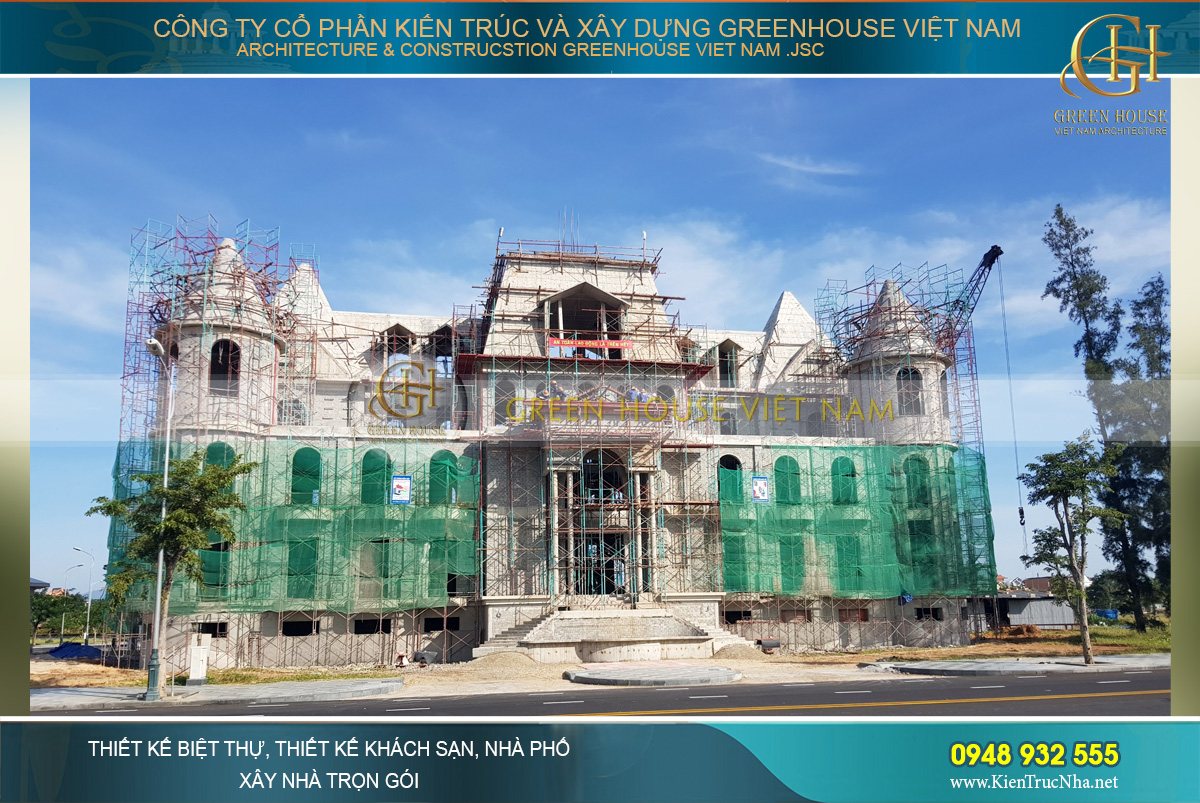 thiết kế biệt thự cổ điển Rạng Đông tại Phan Thiết