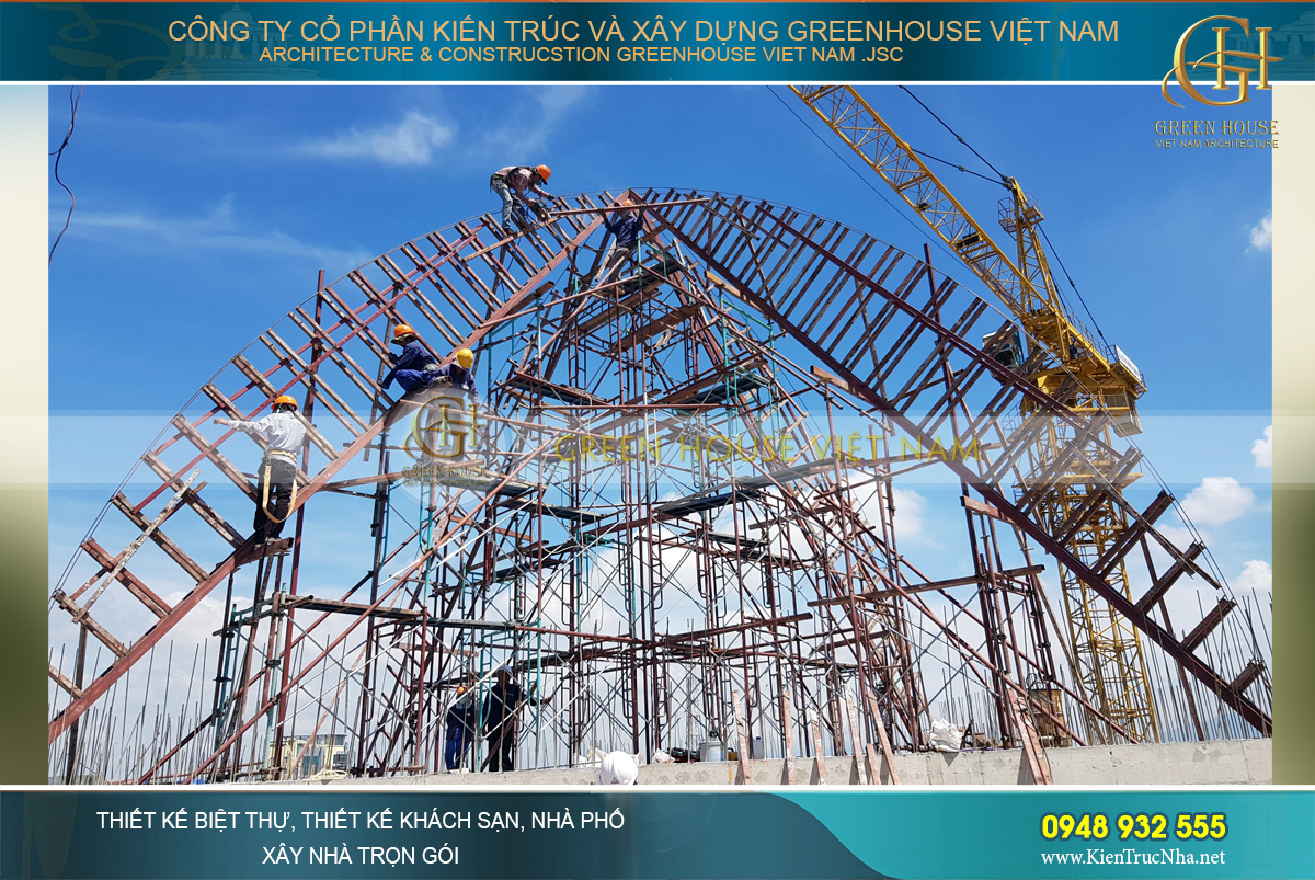 thiết kế biệt thự cổ điển Rạng Đông tại Phan Thiết