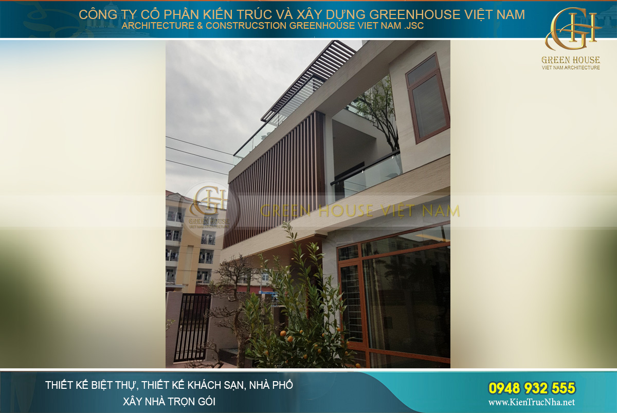 thi công trọn gói biệt thự hiện đại 3 tầng