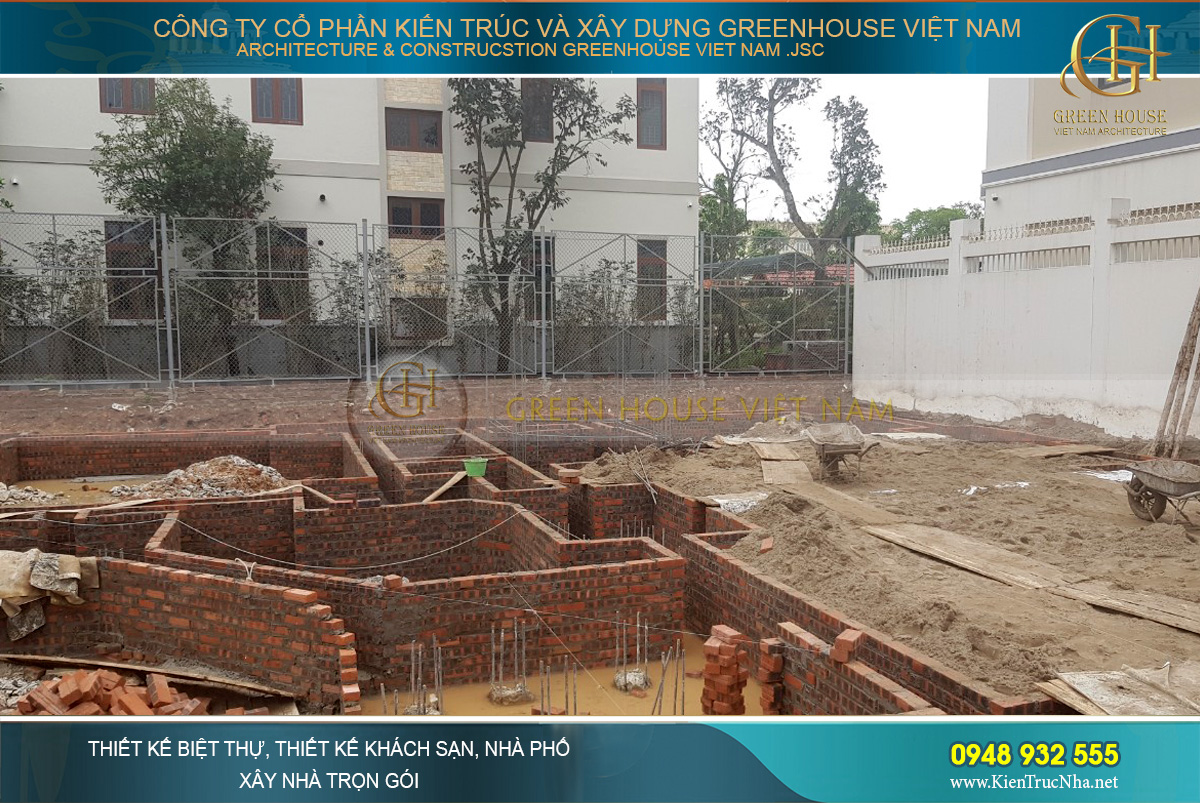 thi công trọn gói biệt thự cổ điển 4 tầng bắc giang