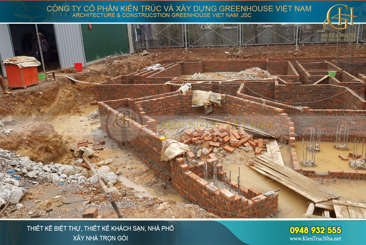 thi công trọn gói biệt thự cổ điển 4 tầng bắc giang