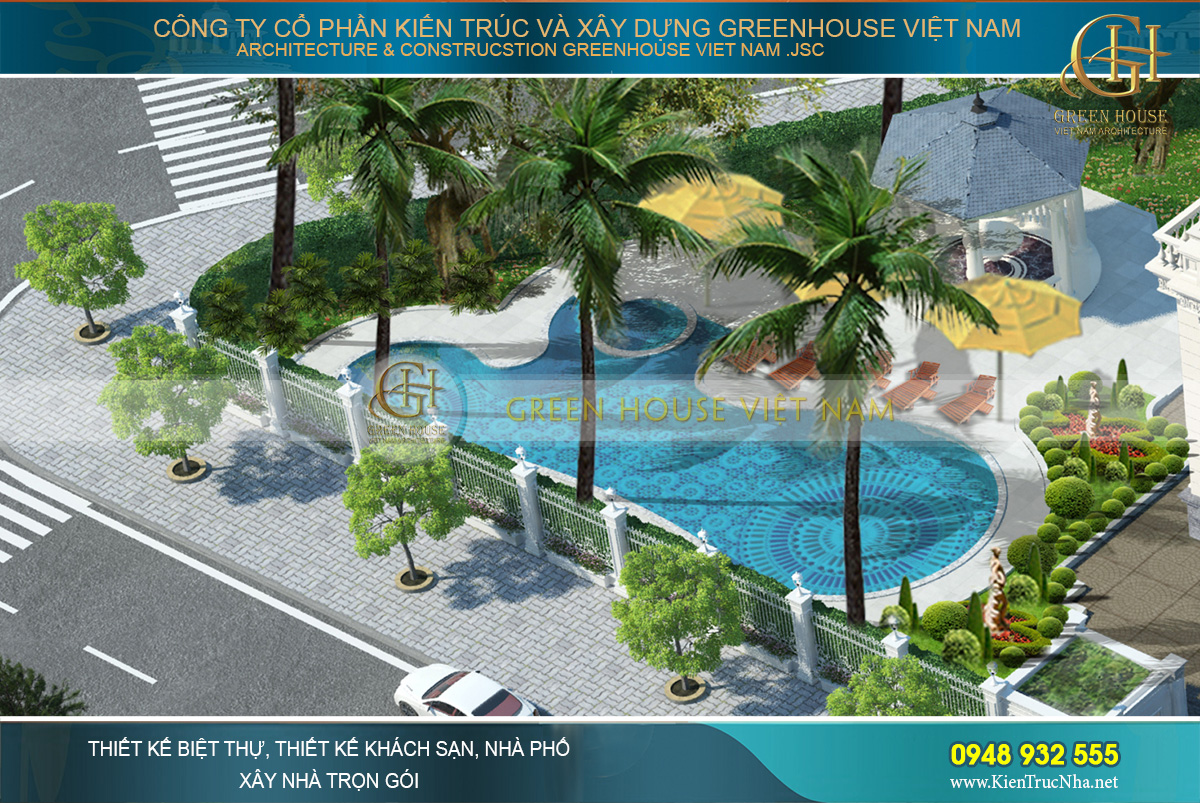 thiết kế biệt thự cổ điển Rạng Đông tại Phan Thiết