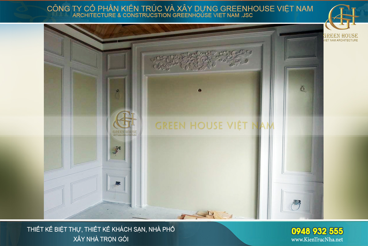 thi công trọn gói biệt thự tân cổ điển 4 tầng