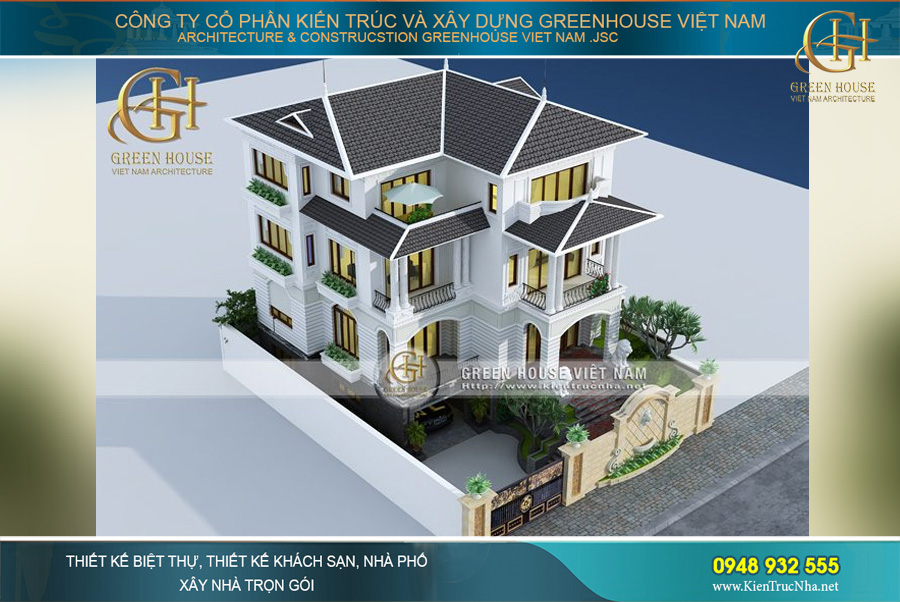 thiết kế biệt thự tân cổ điển 3 tầng tại hà nội thiết kế biệt thự tân cổ điển 3 tầng tại hà nội