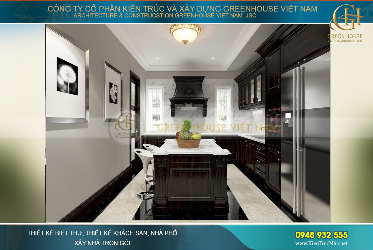 thiết kế và thi công biệt thự tân cổ điển tại Bắc Giang