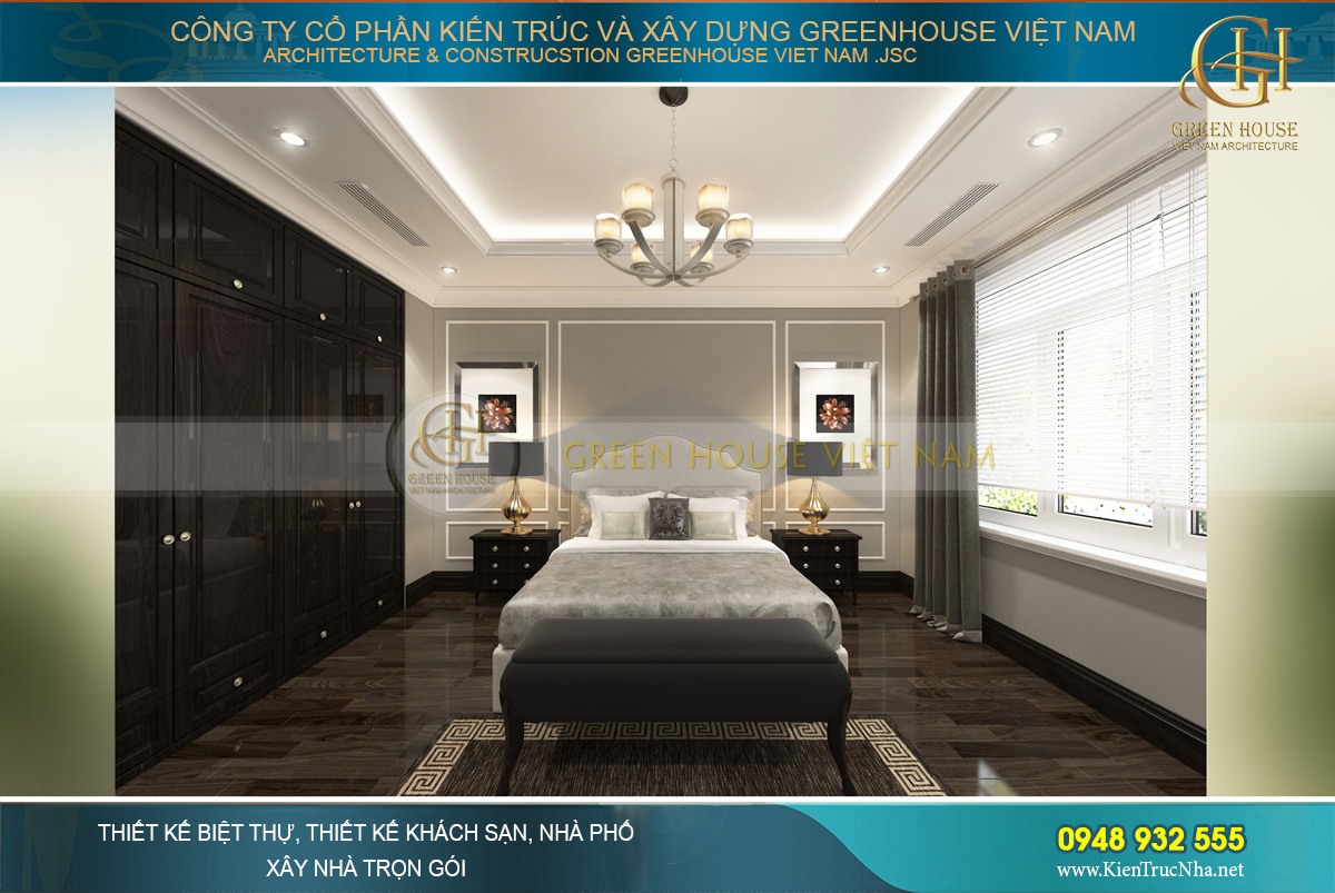 thiết kế và thi công biệt thự tân cổ điển tại Bắc Giang