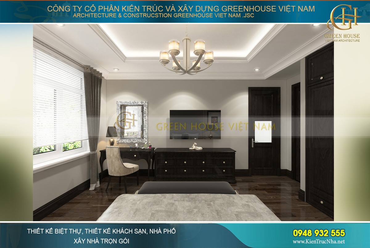 thiết kế và thi công biệt thự tân cổ điển tại Bắc Giang