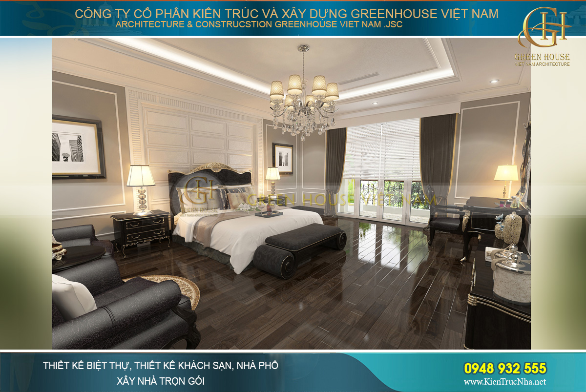 thiết kế và thi công biệt thự tân cổ điển tại Bắc Giang