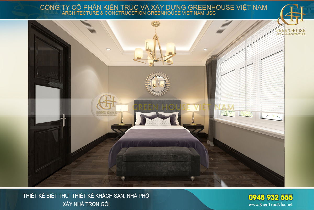thiết kế và thi công biệt thự tân cổ điển tại Bắc Giang