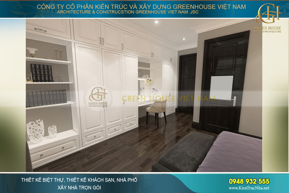thiết kế và thi công biệt thự tân cổ điển tại Bắc Giang
