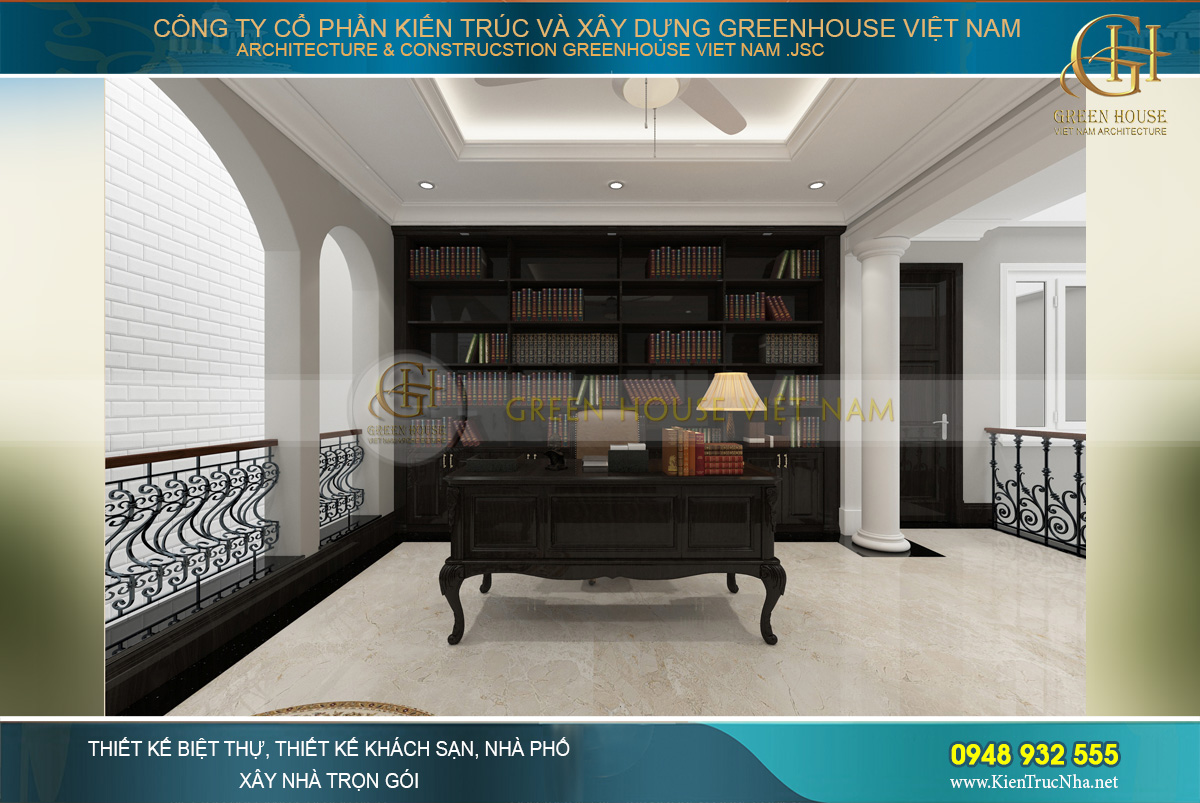 thiết kế và thi công biệt thự tân cổ điển tại Bắc Giang