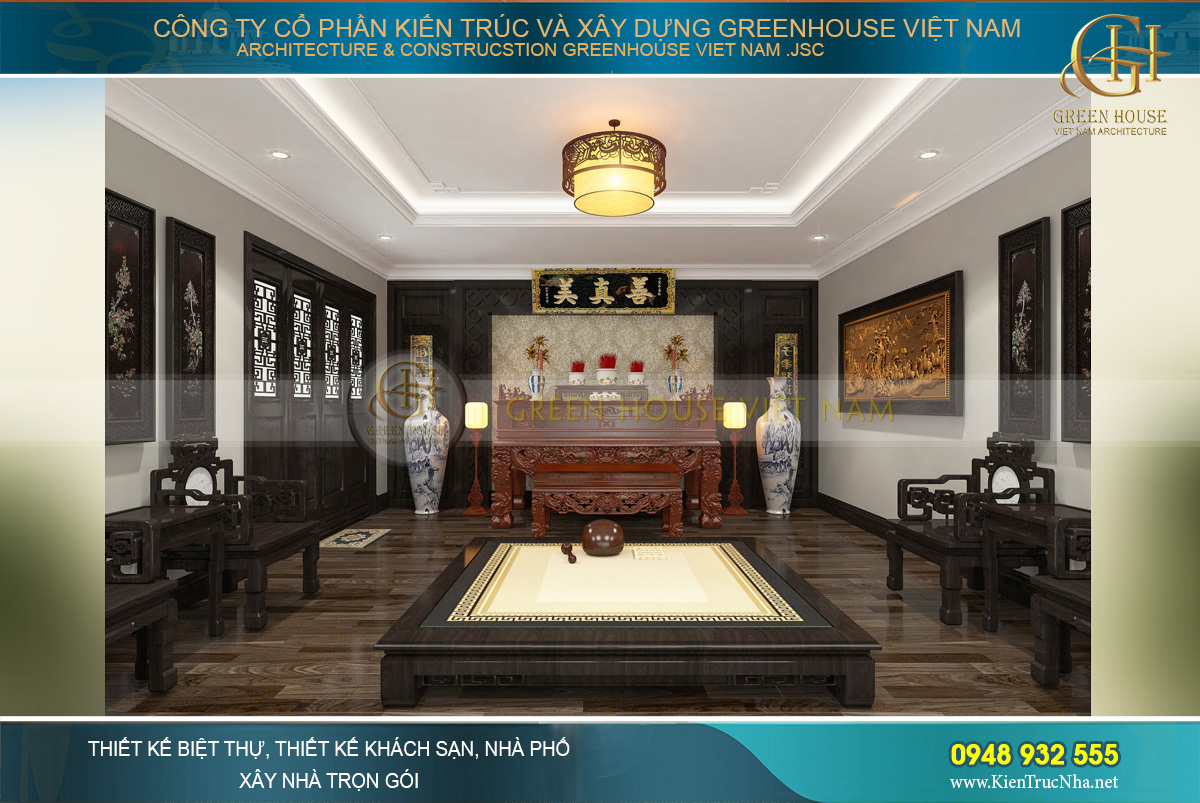 thiết kế và thi công biệt thự tân cổ điển tại Bắc Giang
