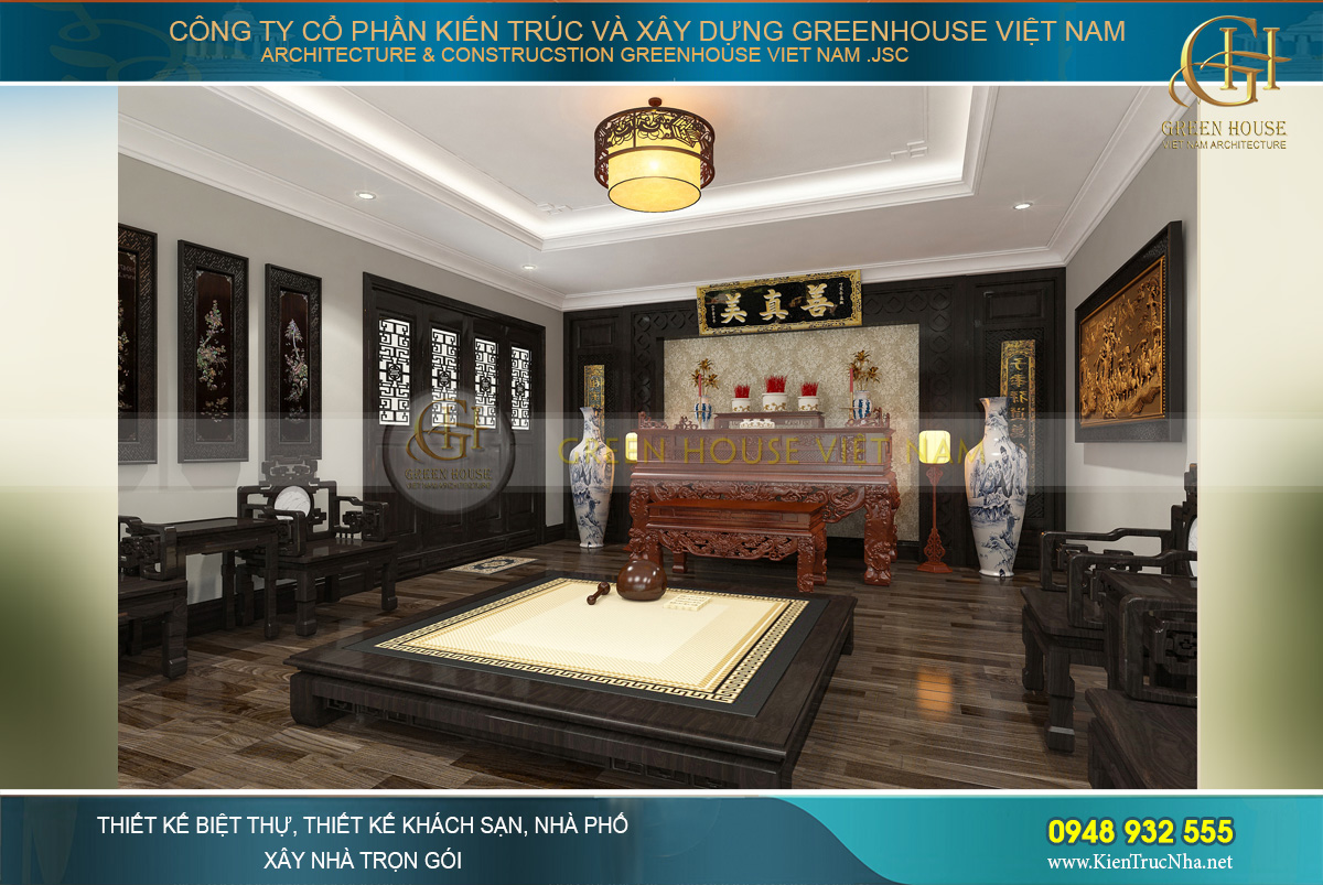 thiết kế và thi công biệt thự tân cổ điển tại Bắc Giang