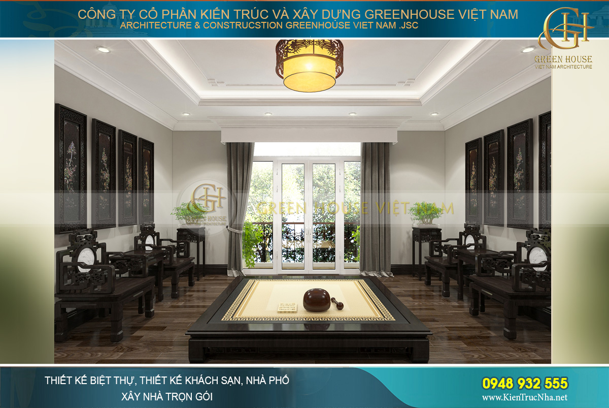 thiết kế và thi công biệt thự tân cổ điển tại Bắc Giang