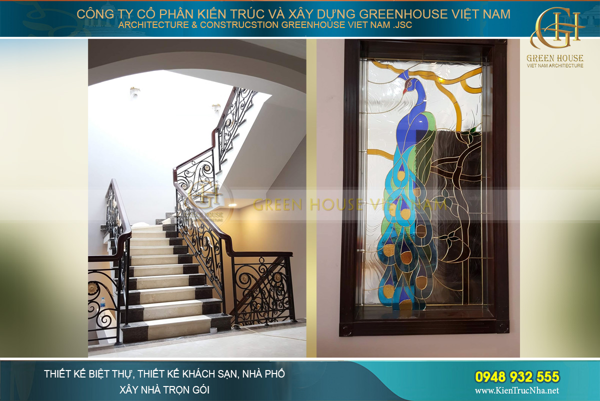 thiết kế và thi công biệt thự tân cổ điển tại Bắc Giang