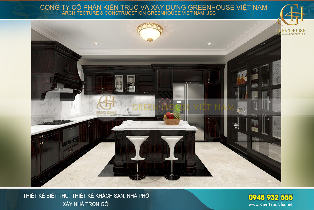 thiết kế và thi công biệt thự tân cổ điển tại Bắc Giang